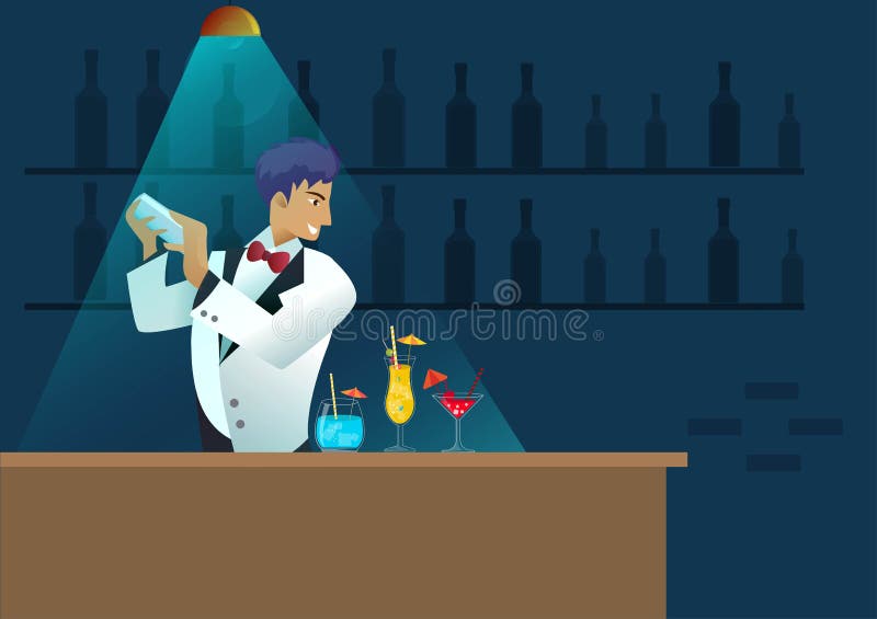 Bartender Pose Work Stock Illustrations – 23 Bartender Pose Work Stock  Illustrations, Vectors & Clipart - Dreamstime