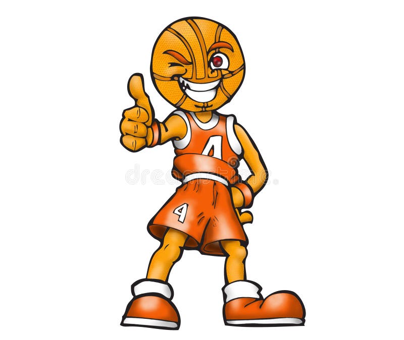 Cartoon Basketball Player stock illustration. Illustration of uniform