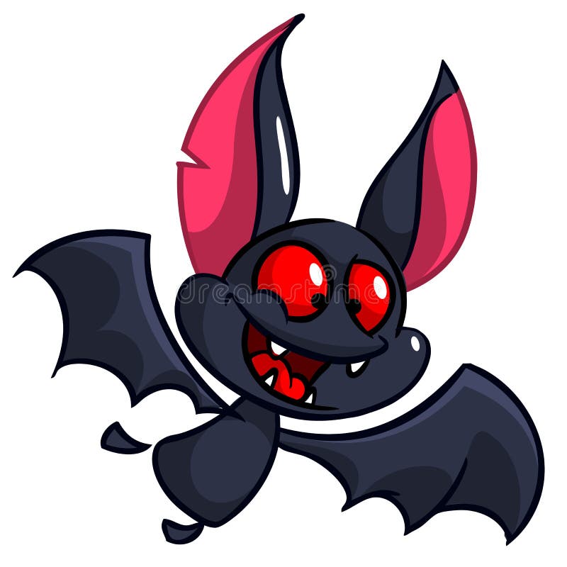 Cartoon bat. Halloween vector cute bat icon. Halloween element