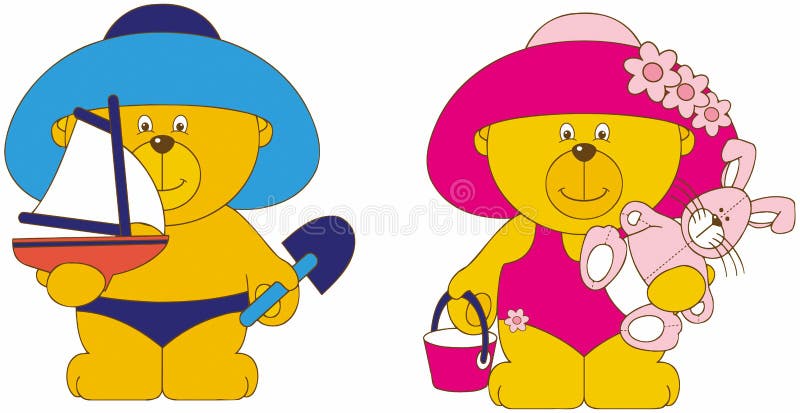 Cute baby bear cartoon stock illustration. Illustration of babies - 35768662
