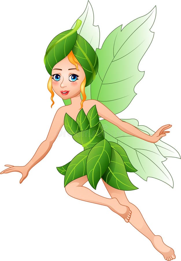 Cartoon Beautiful Flying Fairy Stock Vector - Illustration of cartoon ...