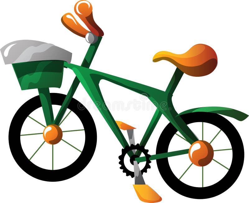 Cartoon bike stock vector. Image of pedal, riding, travel 18295234