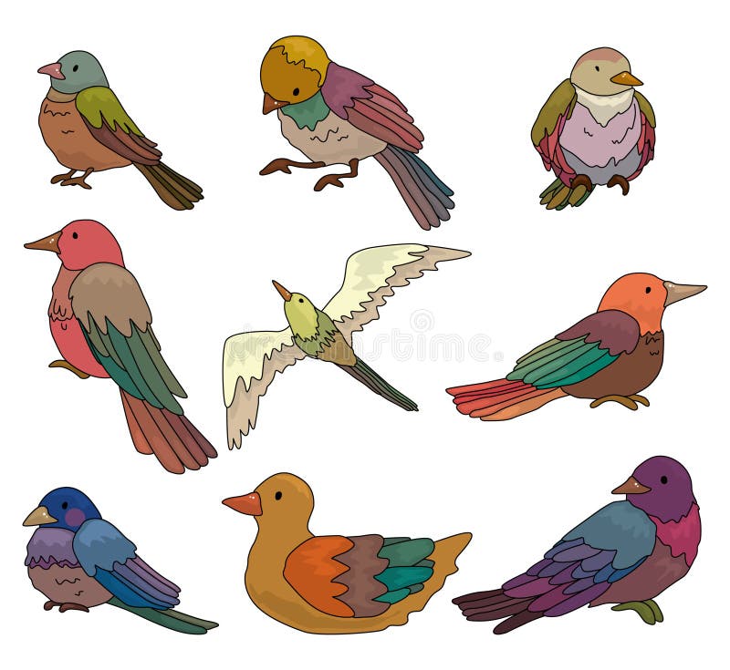 Cute cartoon budgie stock vector. Illustration of heart - 76707689