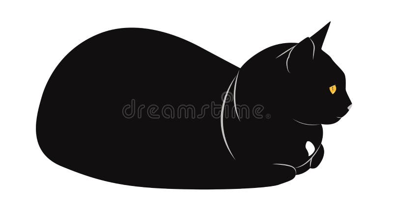 Cartoon black cat stock vector. Illustration of cute - 134950986 Cartoon black cat stock vector. Illustration of cute - 134950986