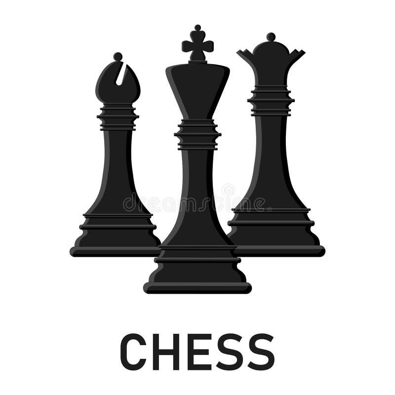 Black queen chess piece design element