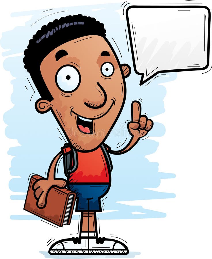 Cartoon Black Man Student Talking Stock Vector - Illustration of happy, clipart: 116196587 Cartoon Black Man Student Talking Stock Vector - Illustration of happy, clipart: 116196587