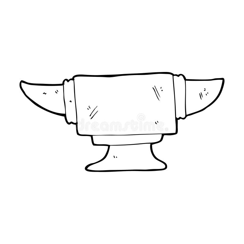 cartoon blacksmith anvil