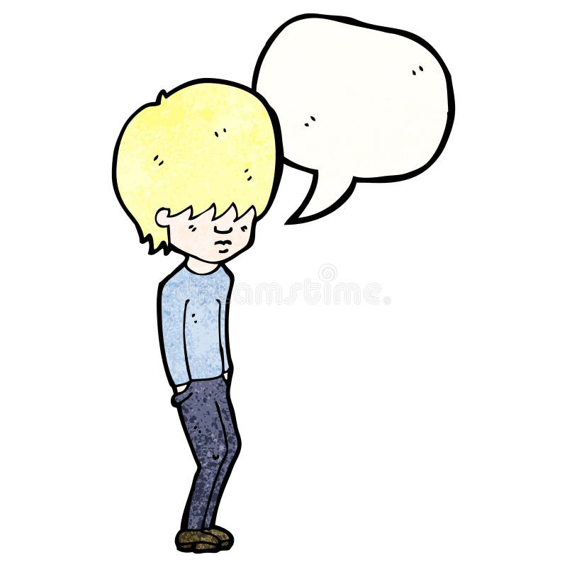 cartoon blond teenager