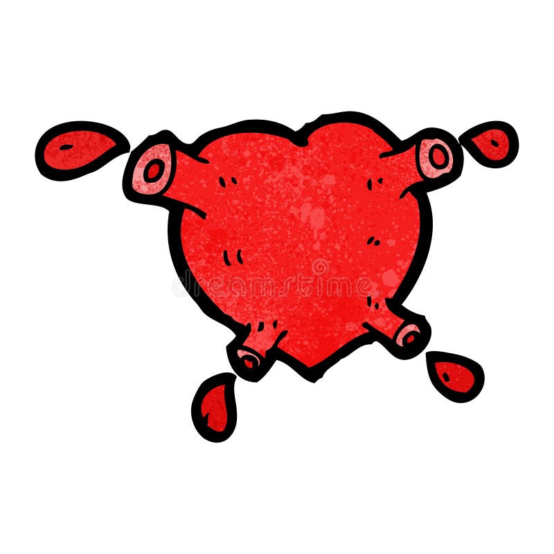 Cartoon Blood Pumping Heart Stock Vector Illustration of cute