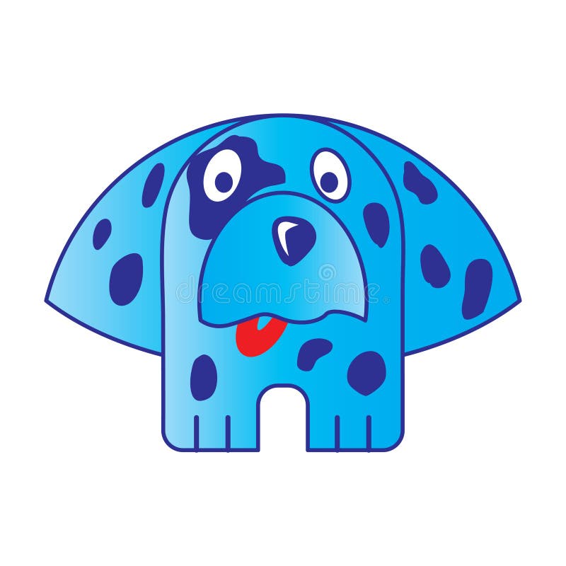 Cartoon blue dog stock vector. Illustration of characters 36759717