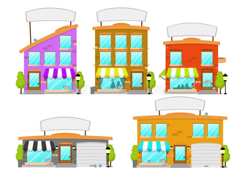 Cartoon Boutique Building Series royalty free illustration Cartoon Boutique Building Series royalty free illustration