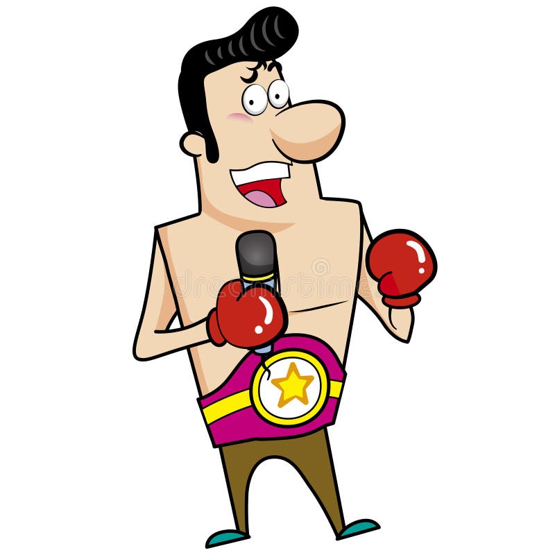 Cartoon Boxer vector illustration