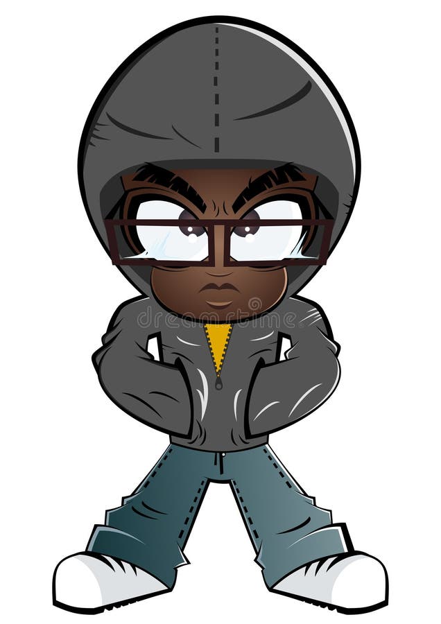 Cool boy cartoon stock illustration. Illustration of happy - 35446206