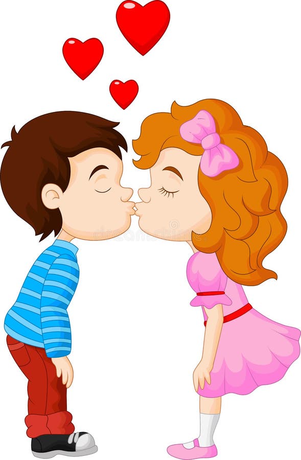 A Boy And A Girl Kissing