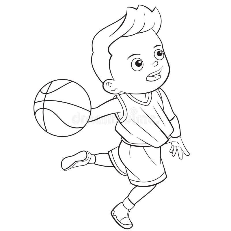 play basketball clipart black