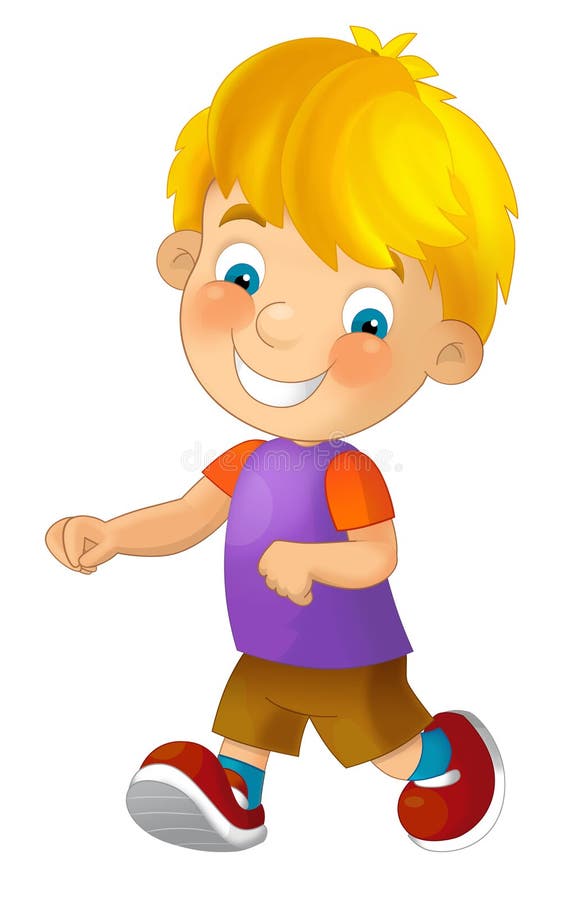 Cartoon boy running stock illustration. Illustration of tiling - 62794098