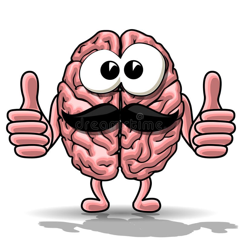 Download Cartoon brain stock vector. Illustration of mind, choice ...
