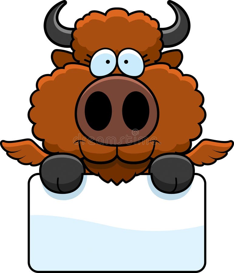 Cartoon Buffalo Wings Sign stock vector. Illustration of vector 47475200