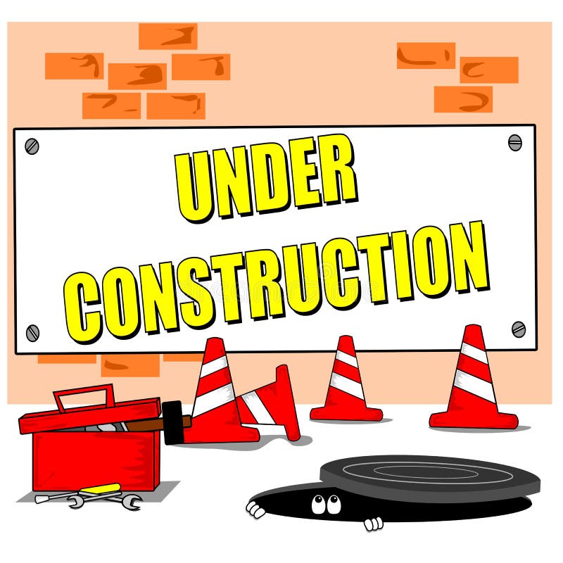Cartoon building site stock illustration Cartoon building site stock illustration