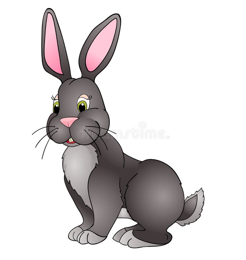 Cartoon bunny royalty free illustration