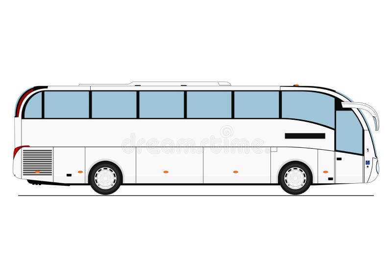 Cartoon bus coach. stock vector. Illustration of mockup - 107143294