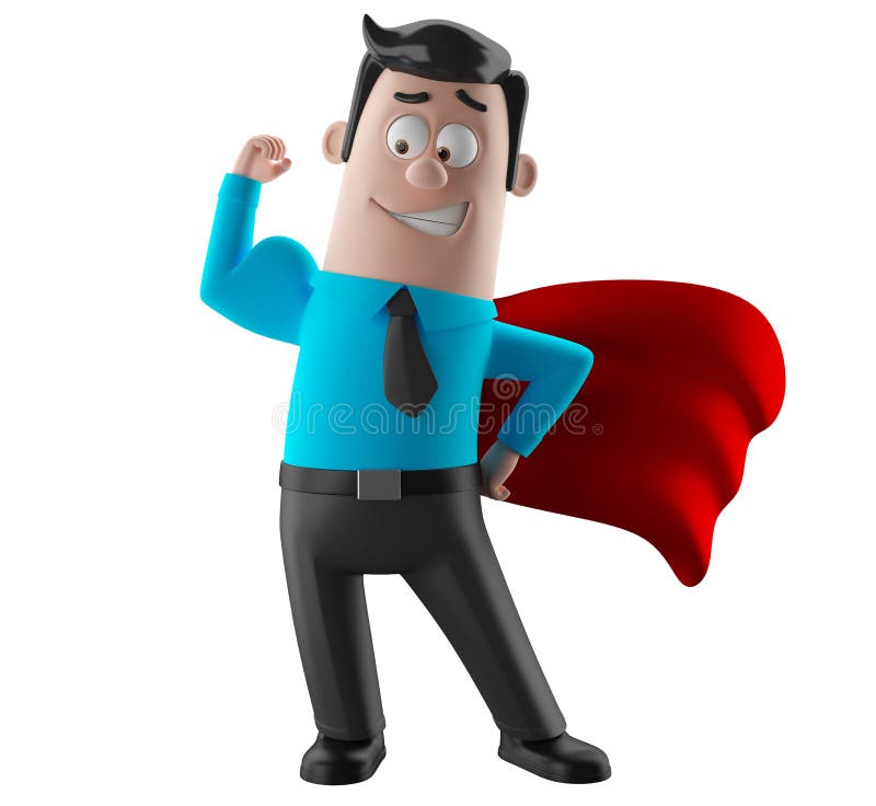 Download Cartoon Businessman 3D Office Man In Suit And Tie Stock ...