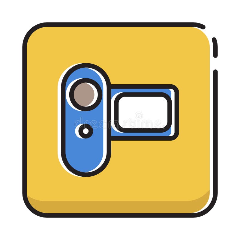 Cartoon camera royalty free illustration