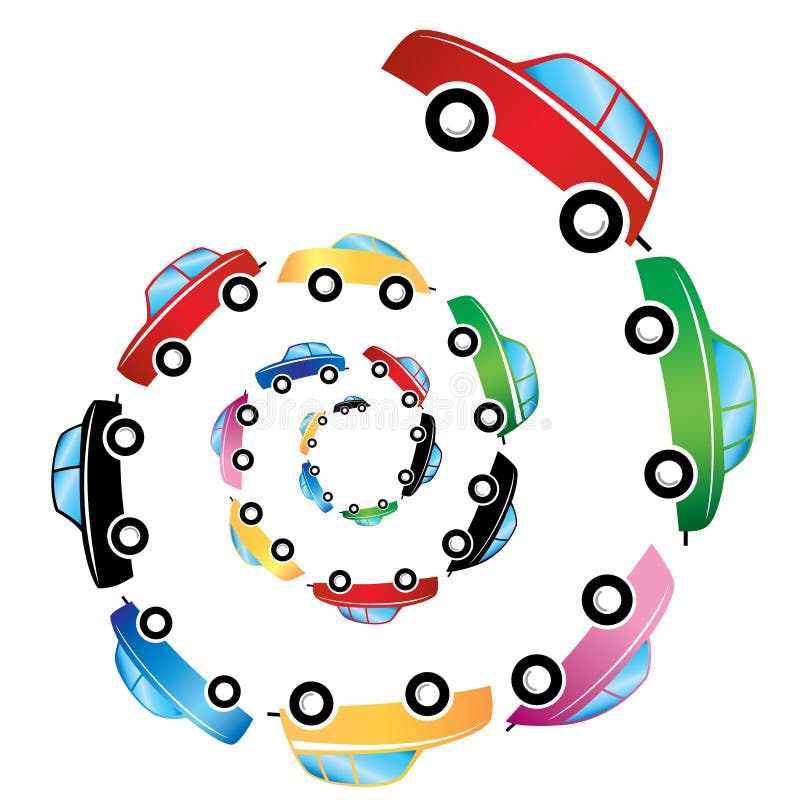 Cartoon car transportation design illustration stock illustration