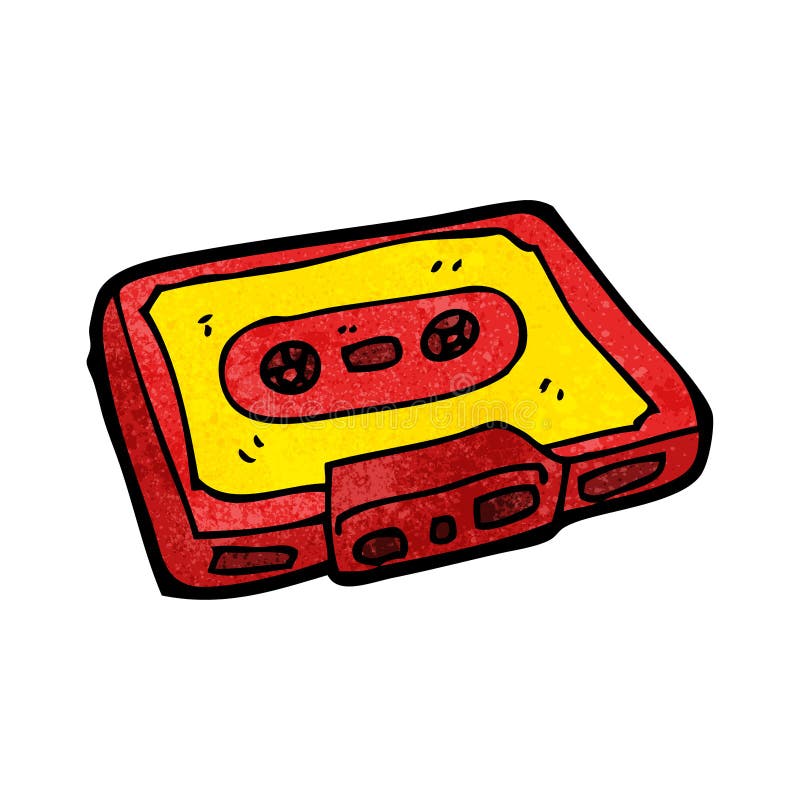 Cartoon cassette tape stock vector. Illustration of tape 38060784
