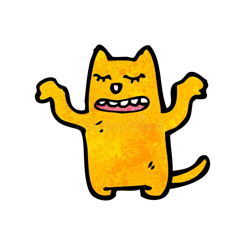 Cartoon cat stock vector. Illustration of artwork, drawn - 38058819