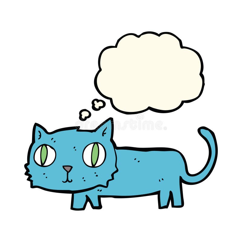Cartoon Cat Thought Bubble Stock Illustrations 1,687 Cartoon Cat