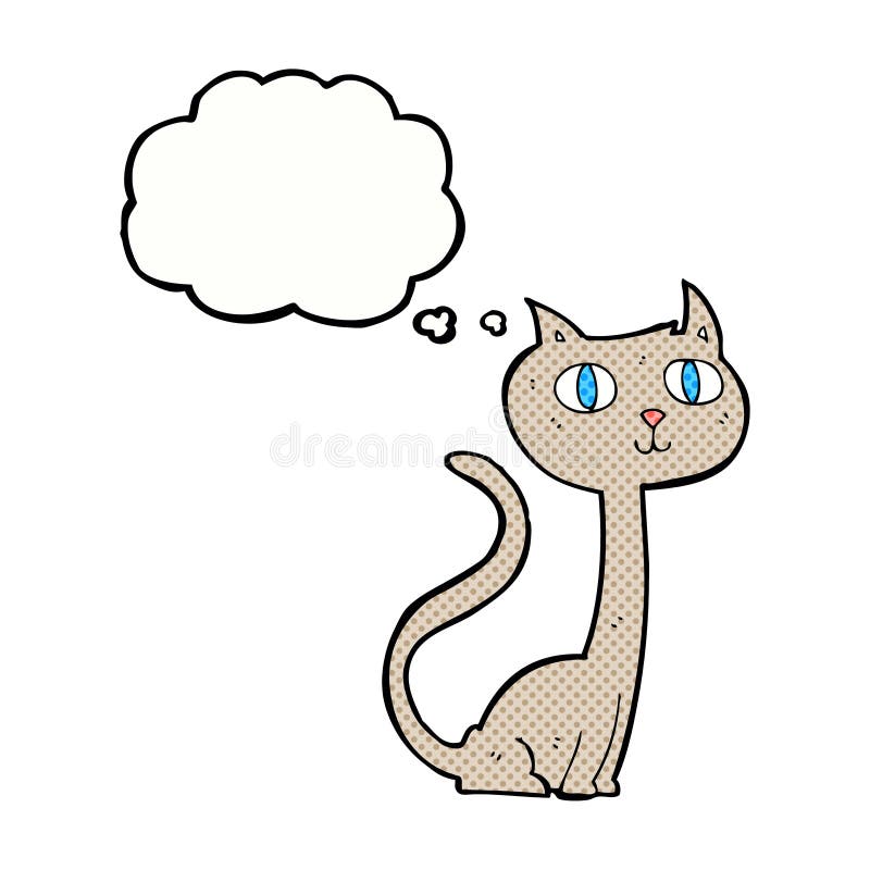 Cartoon Cat Thought Bubble Stock Illustrations 1,681 Cartoon Cat