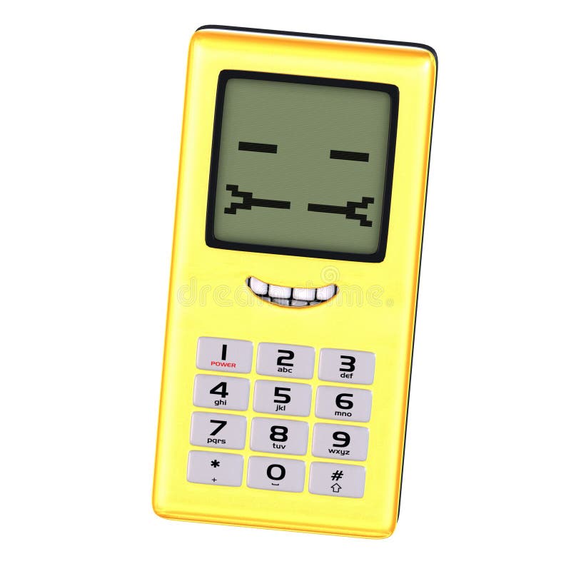 Cartoon cell phone