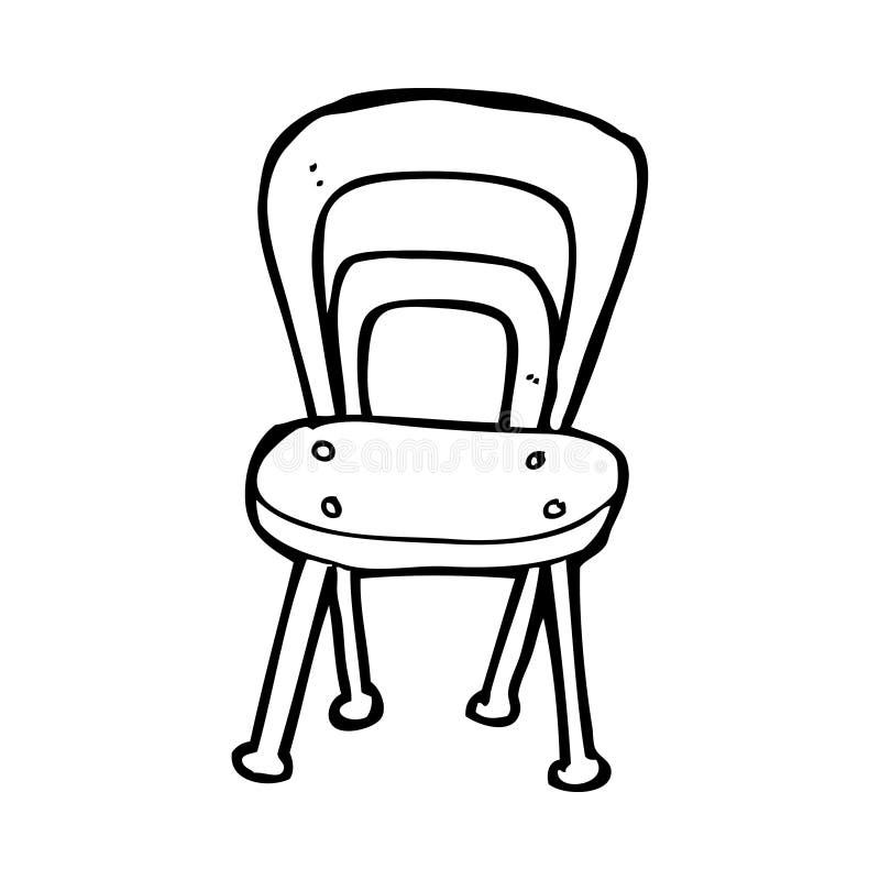 Cartoon chair stock illustration. Illustration of cheerful 37032590