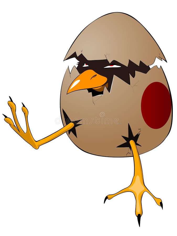 Cartoon Character Chick vector illustration