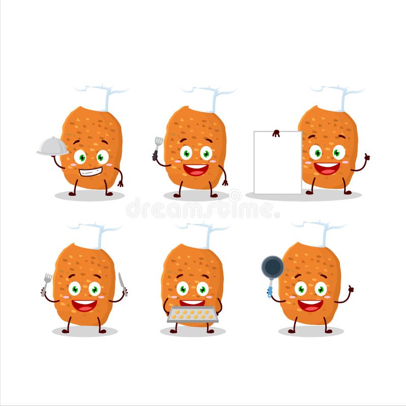 Chicken nugget cartoon character are playing games with various cute  emoticons. Vector illustration Stock Vector Image & Art - Alamy