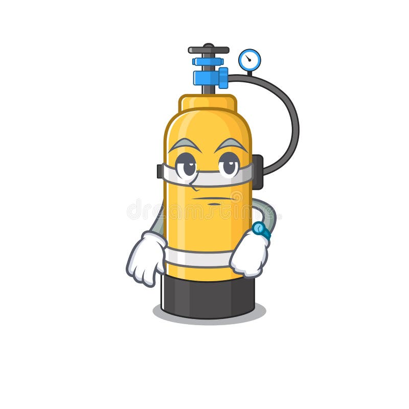 Cartoon oxygen tank stock vector. Illustration of crazy - 38039913