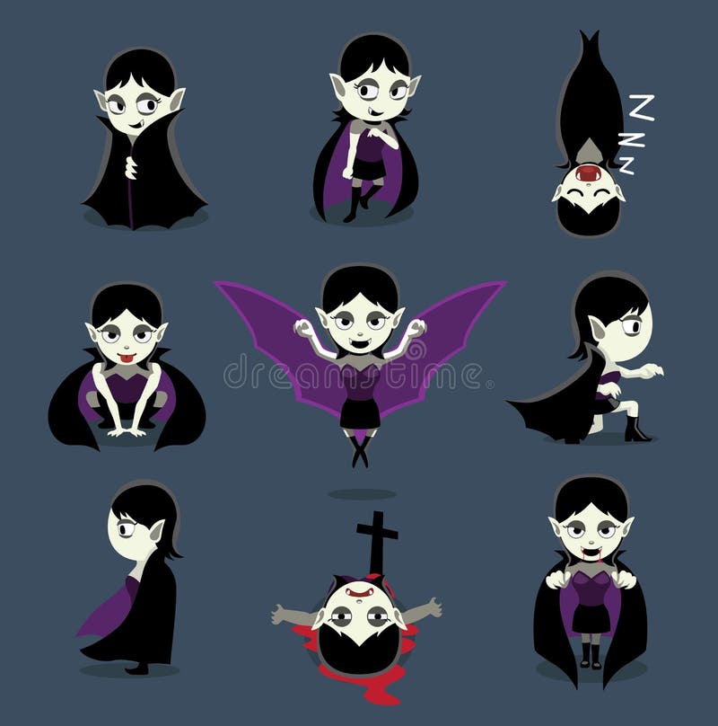 Vampire Dracula Witch Side Cartoon Character Vector Seamless Background  Wallpaper01 Stock Illustration - Download Image Now - iStock