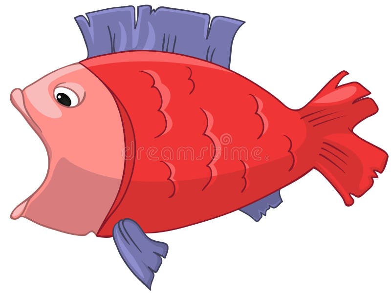 Cartoon Character Fish stock vector. Illustration of savage - 22967206