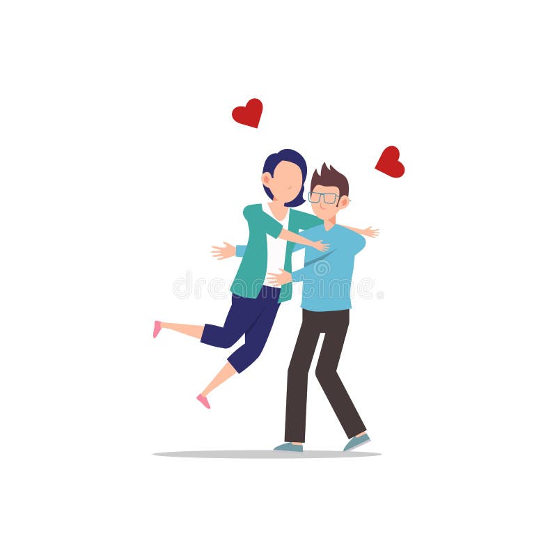 Cartoon Character Illustration of Happy Couple and Lover. Girlfriend Jumping into Boyfriend To Hug Him Stock Vector - Illustration of reliable, relationship: 186735784 Cartoon Character Illustration of Happy Couple and Lover. Girlfriend Jumping into Boyfriend To Hug Him Stock Vector - Illustration of reliable, relationship: 186735784