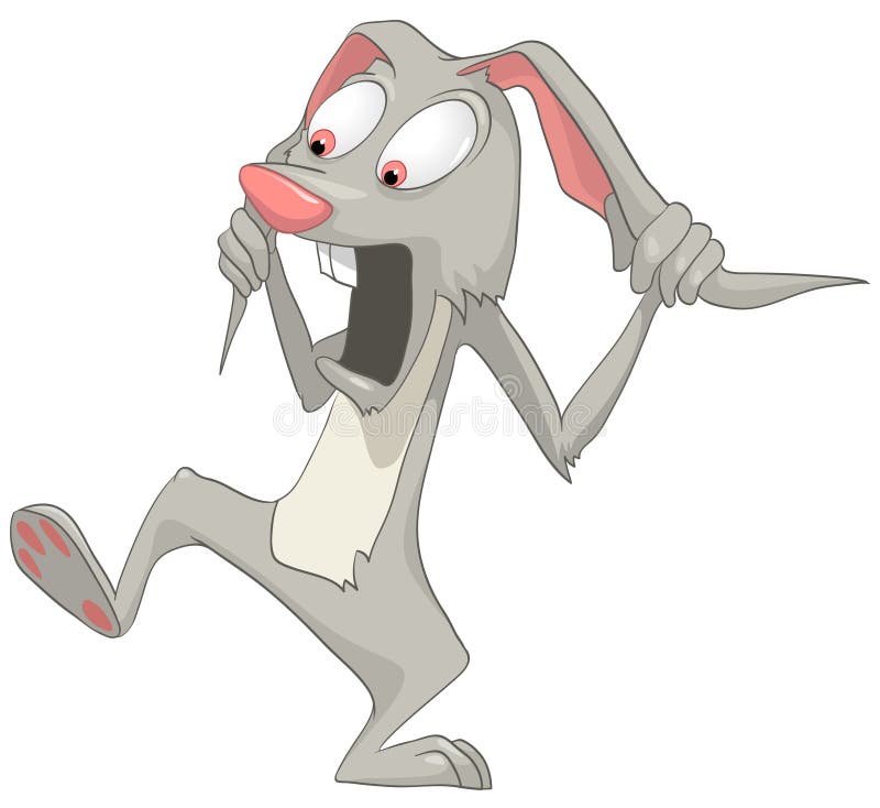 Cartoon Character Rabbit royalty free illustration