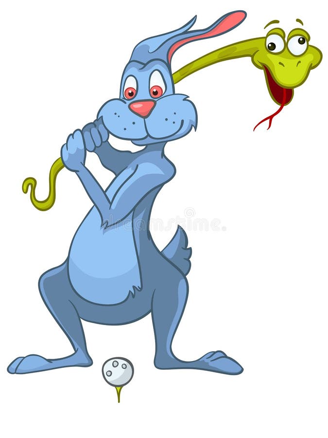 Cartoon Character Rabbit royalty free illustration