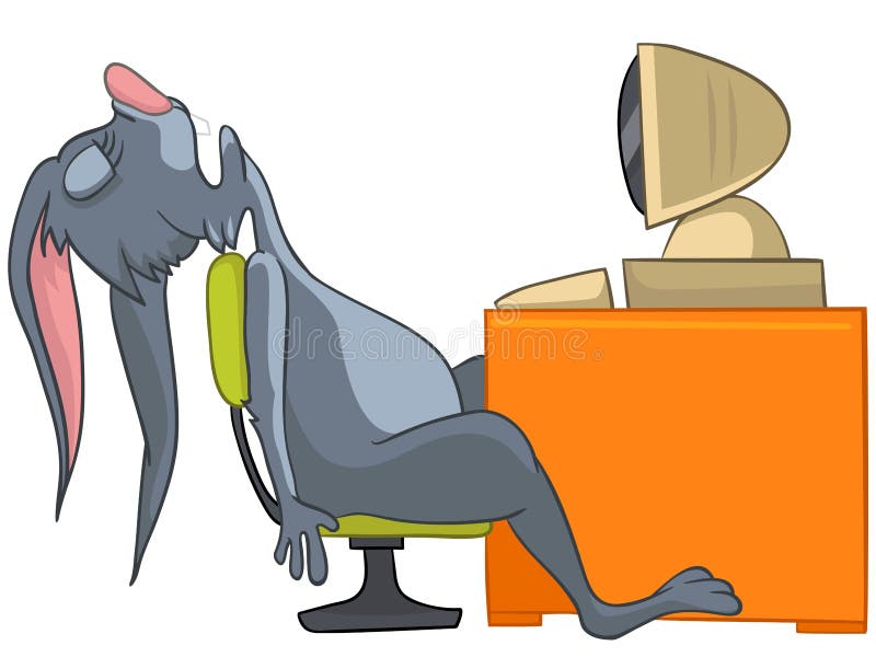 Cartoon Character Rabbit vector illustration