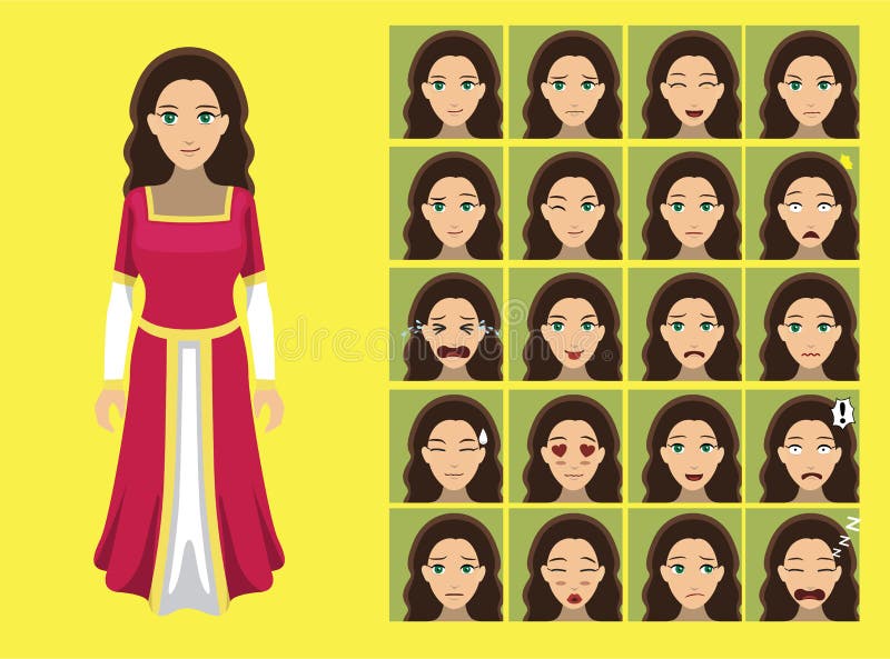 Princess Cartoon Faces Stock Illustrations – 173 Princess Cartoon Faces  Stock Illustrations, Vectors & Clipart - Dreamstime