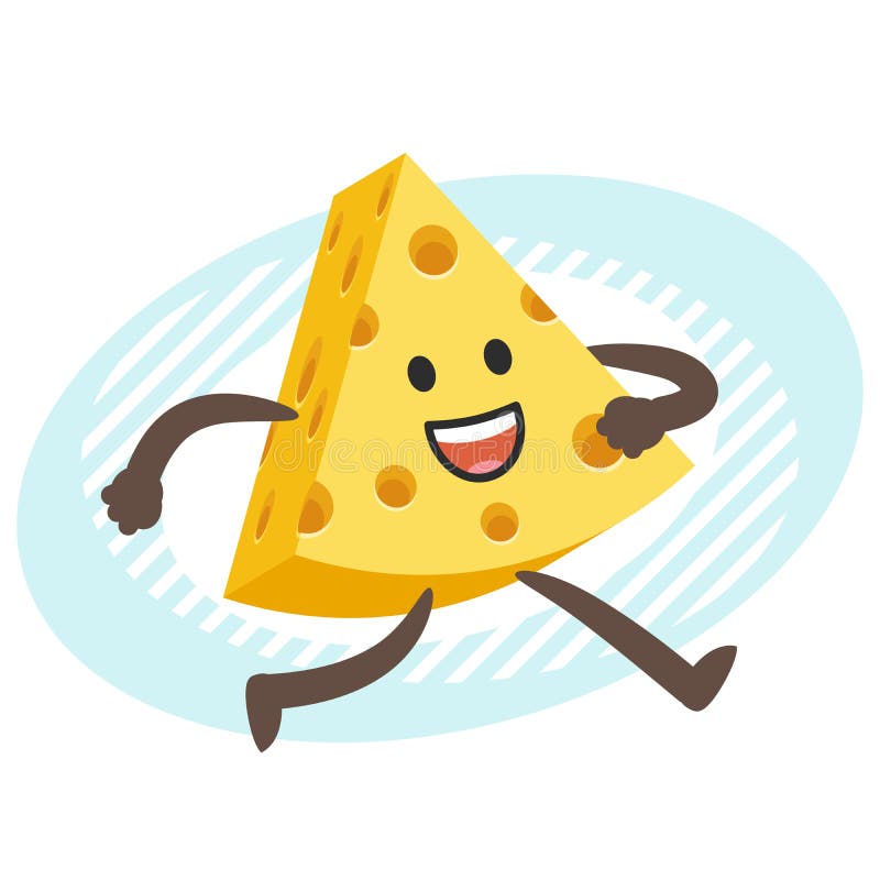 Cartoon Cheese Character Running Stock Vector - Illustration of ingredient, portion: 178602979 Cartoon Cheese Character Running Stock Vector - Illustration of ingredient, portion: 178602979