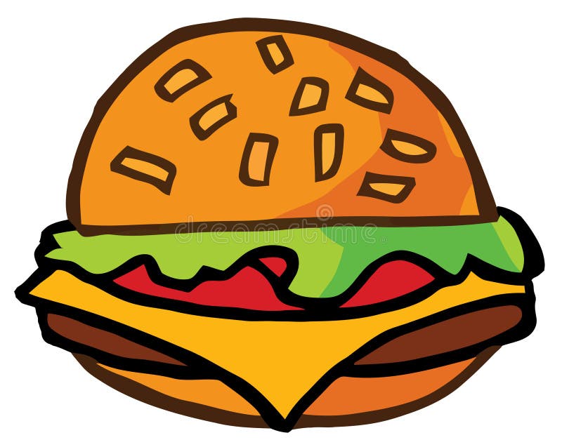 Cartoon Cheeseburger stock vector. Illustration of hamburger - 13652272 Cartoon Cheeseburger stock vector. Illustration of hamburger - 13652272