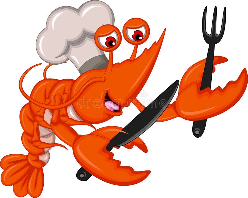 Red shrimp cartoon stock illustration. Illustration of happy - 30892356