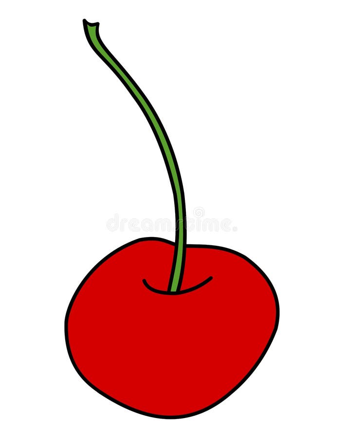 Cartoon Cherry Icon. Vector Illustration Isolated on White Stock Vector -  Illustration of health, delicious: 179633656