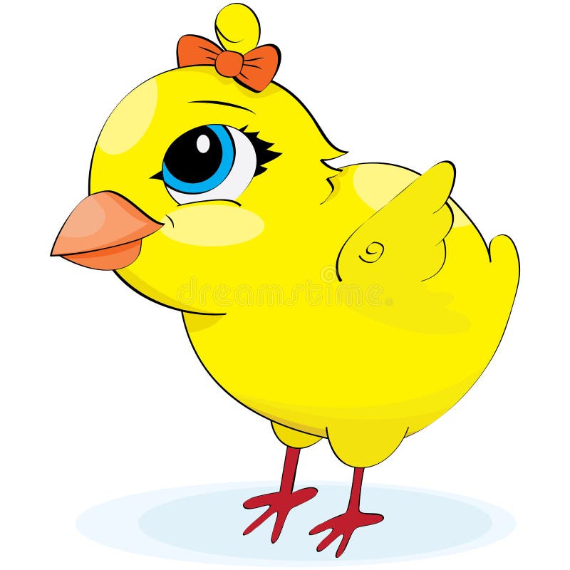 Cartoon Chicken. Illustration Stock Vector - Illustration of animal