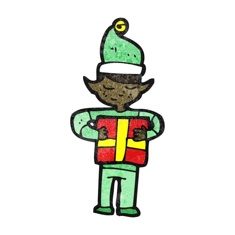 cartoon christmas elf